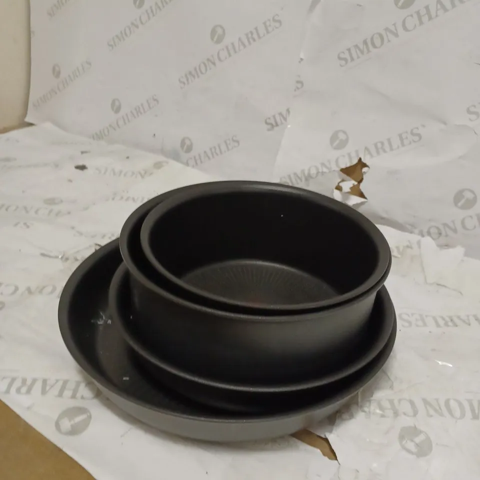 TEFAL INGENIO DAILY CHEF ON POTS & PANS SET, 10 PIECES, STACKABLE, REMOVABLE HANDLE, SPACE SAVING, NON-STICK, INDUCTION, GREY