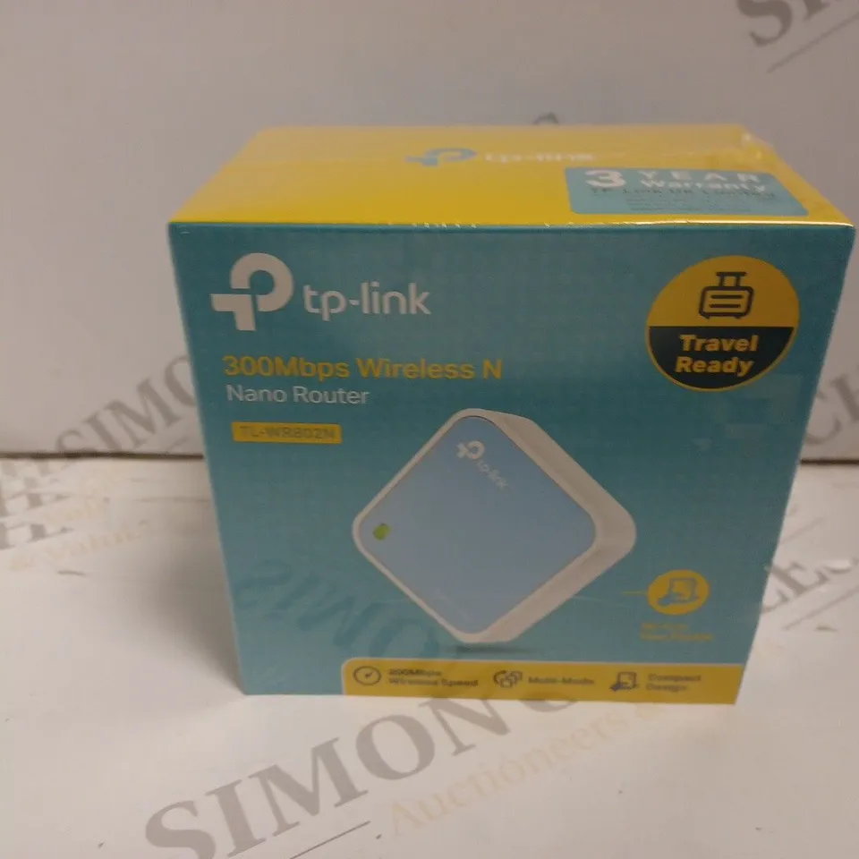 SEALED AND BOXED TP-LINK 300MBPS WIRELESS NANO ROUTER