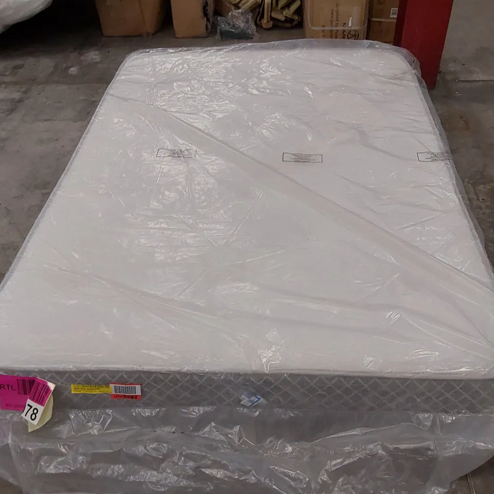 QUALITY BAGGED LUANN CRYSTAL ORTHO HYBRID SPRUNG 4'6" MATTRESS 