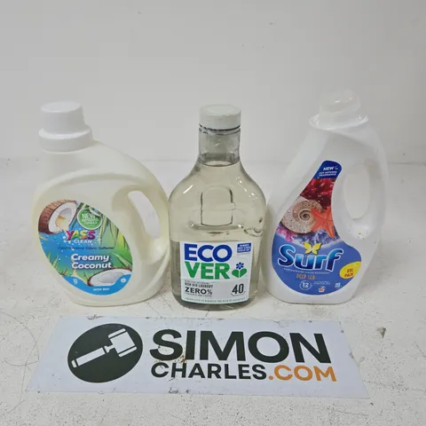 3 X ASSORTED CLEANING PRODUCTS TO INCLUDE YASS CLEAN, ECO-VER & SURF