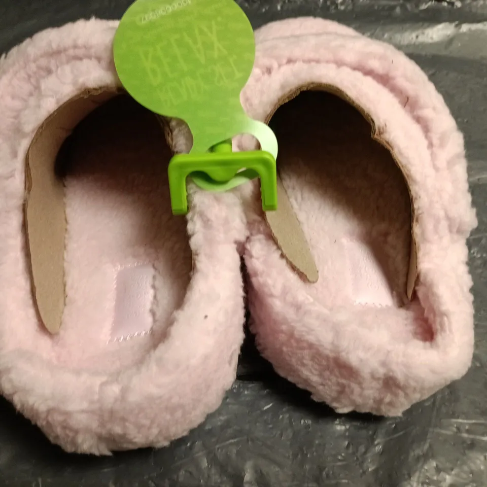 KIDS CROCS CLASSIC COZZY SLIPPERS IN PINK - UK J3