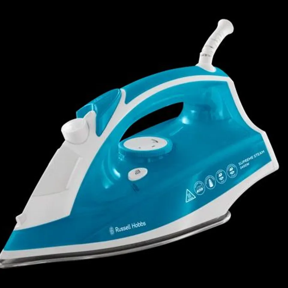 BOXED RUSSELL HOBBS 2400W SUPREME STEAM IRON - BLUE (1 BOX)
