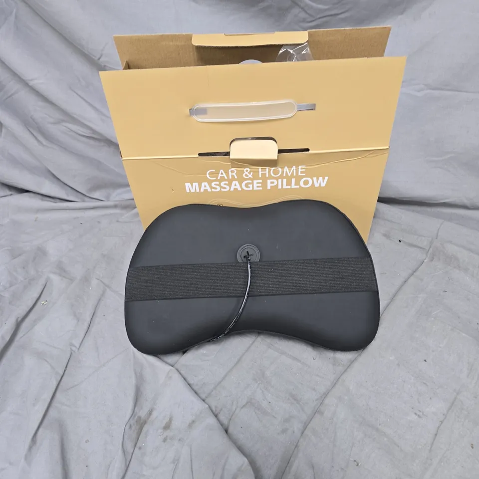 CAR & HOME MASSAGE PILLOW, BLACK, BOXED WITH CORD