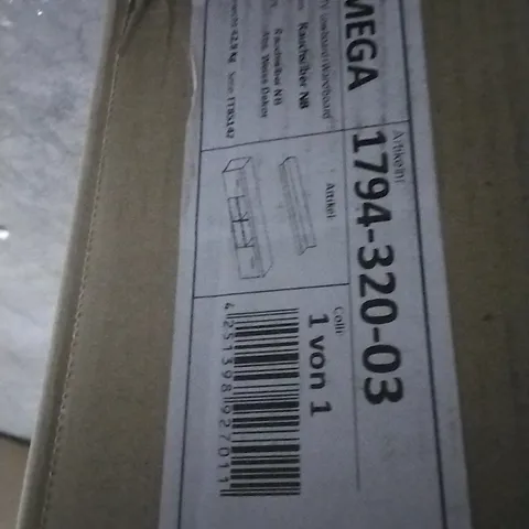 BOXED MEGA TV UNIT AND SHELF