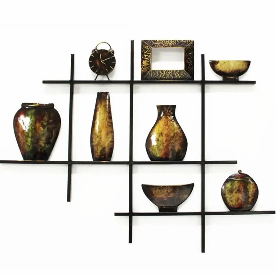BOXED SHELF SCENE METAL WALL DOOR