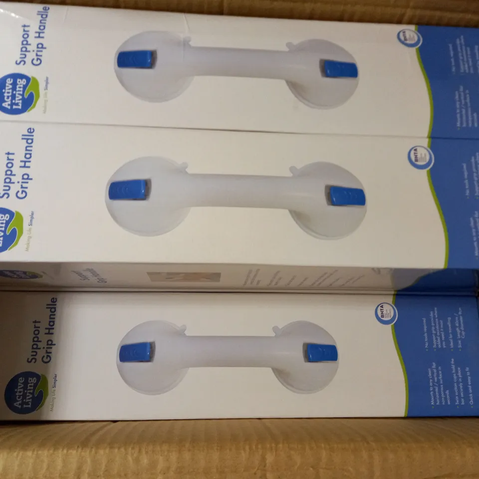 BOX TO INCLUDE 12 ACTIVE LIVING SUPPORT GRIP HANDLES