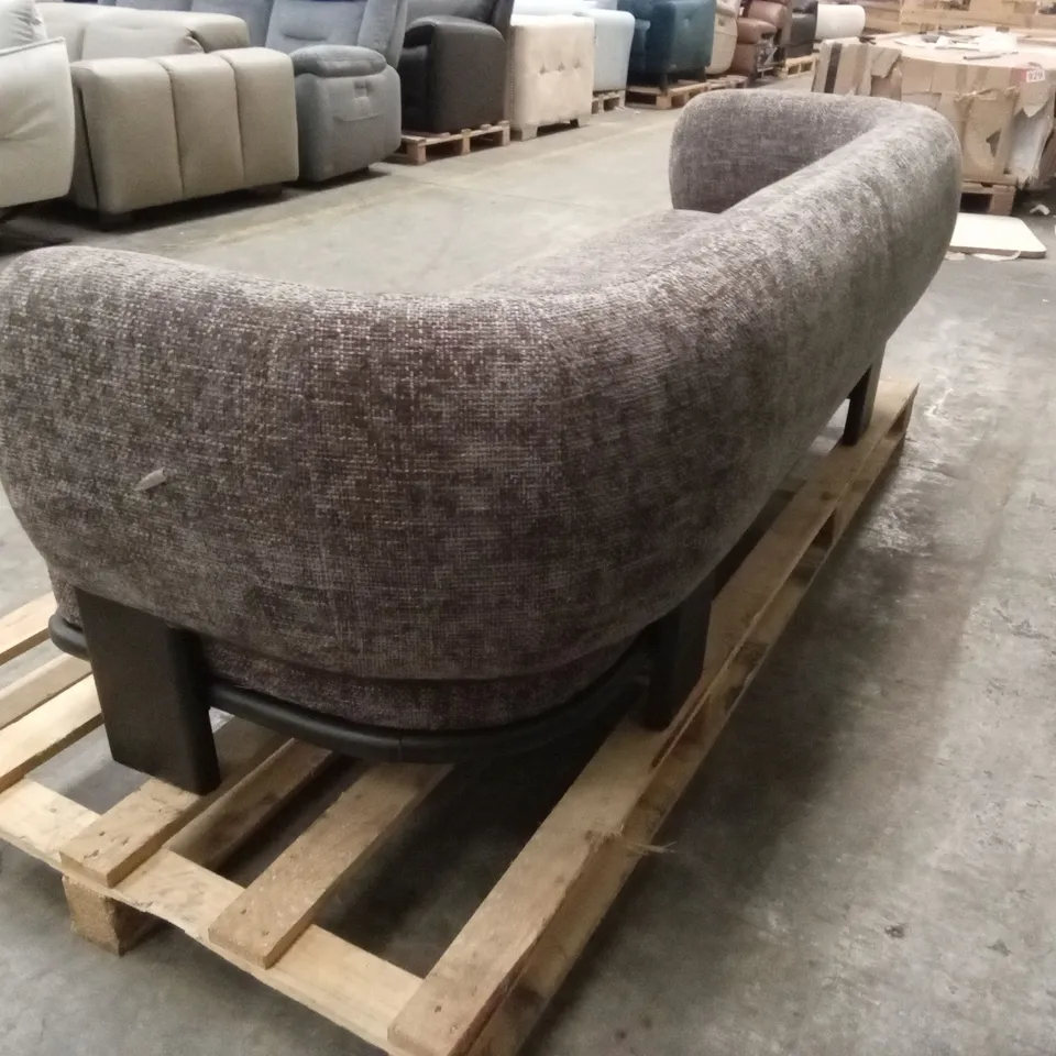 DANETTI FLORENCE MOCHA CHUNKY WEAVE 3 SEATER SOFA RRP £1429