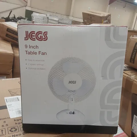 BOXED JEGS 9 INCH TABLE FAN