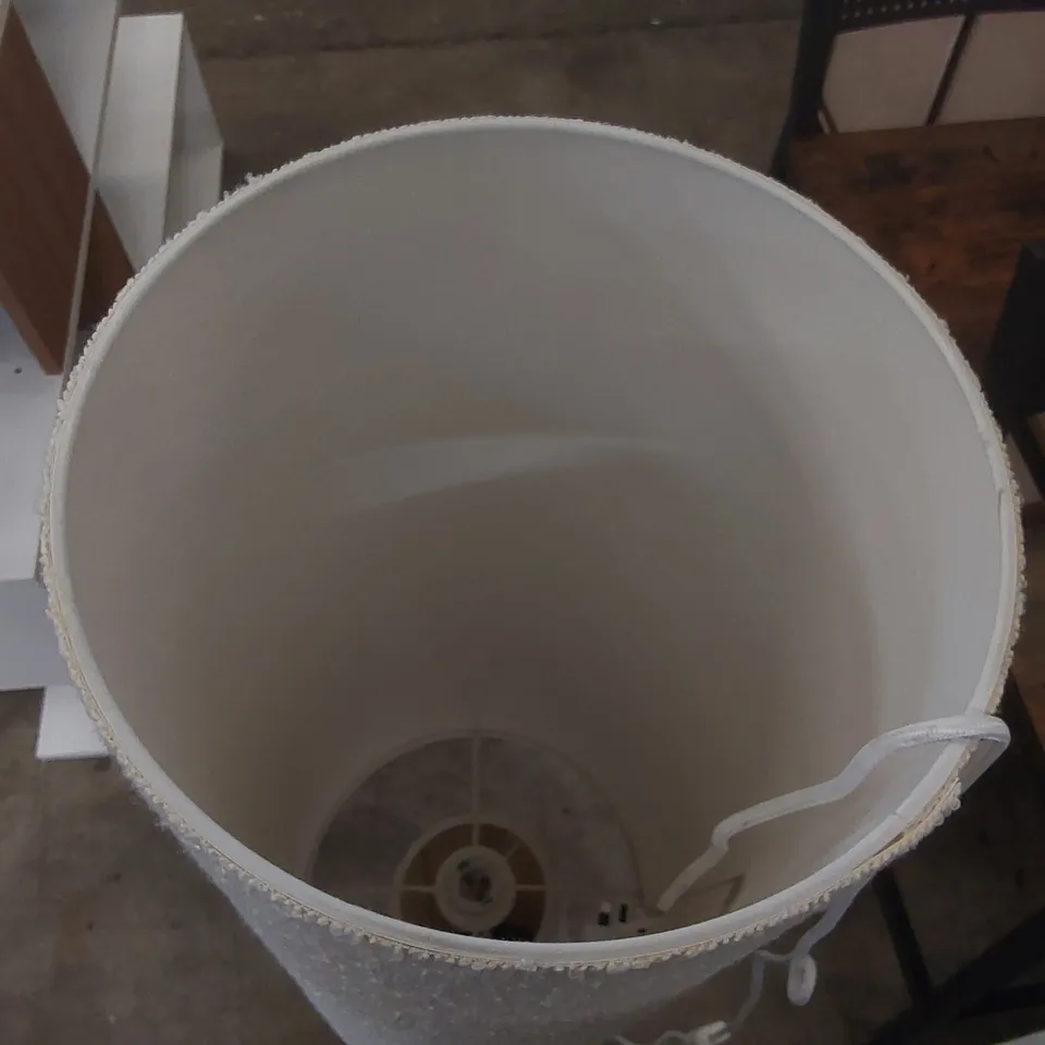 BOUCLE FABRIC MIDI FLOOR LAMP