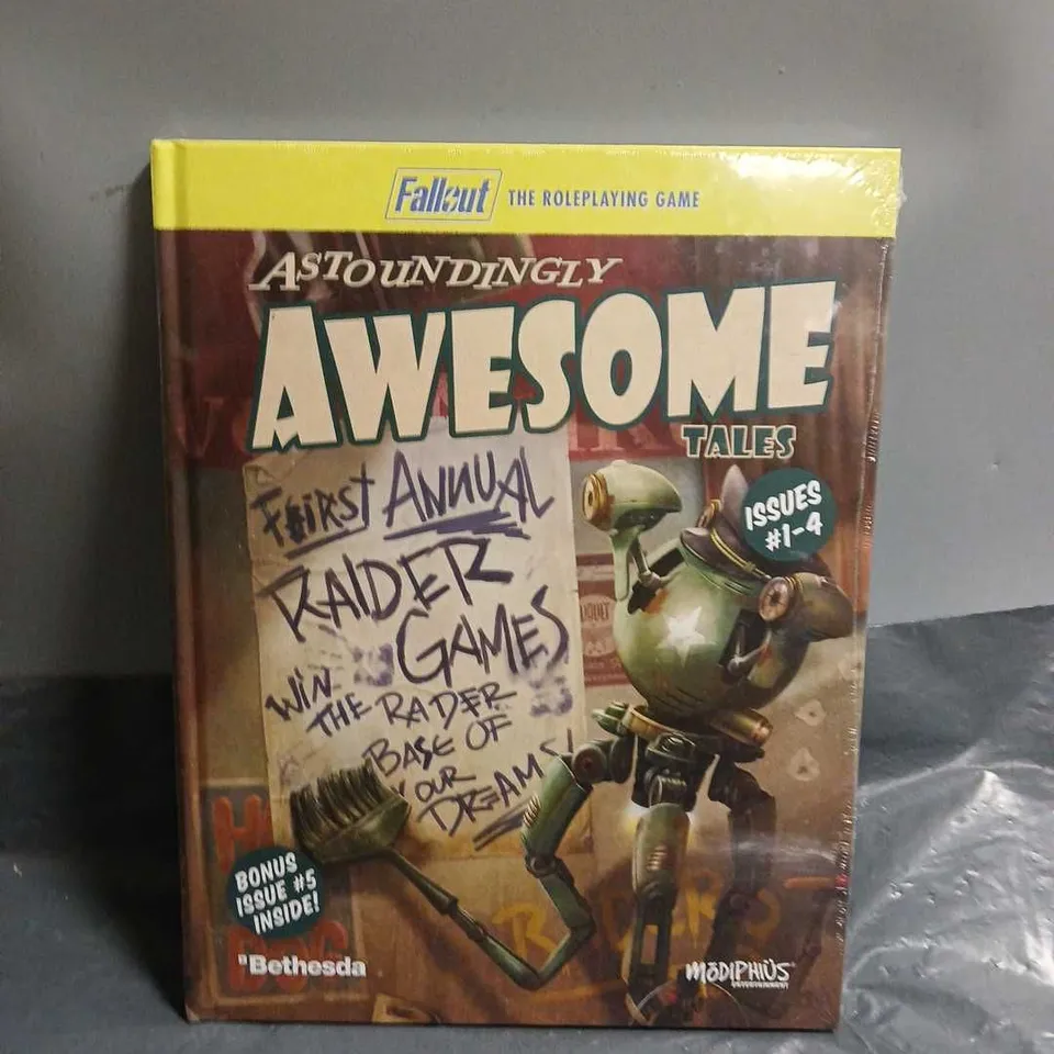 SEALED FALLOUT THE POST-NUCLEAR TABLETOP ROLEPLAYING GAME ASTOUNDINGLY AWESOME TALES 1 - 4 + BONUS