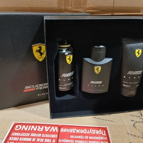 SCUDERIA FERRARI BLACK GIFT SET – EAU DE TOILETTE & HAIR & BODY WASH, 150 ML