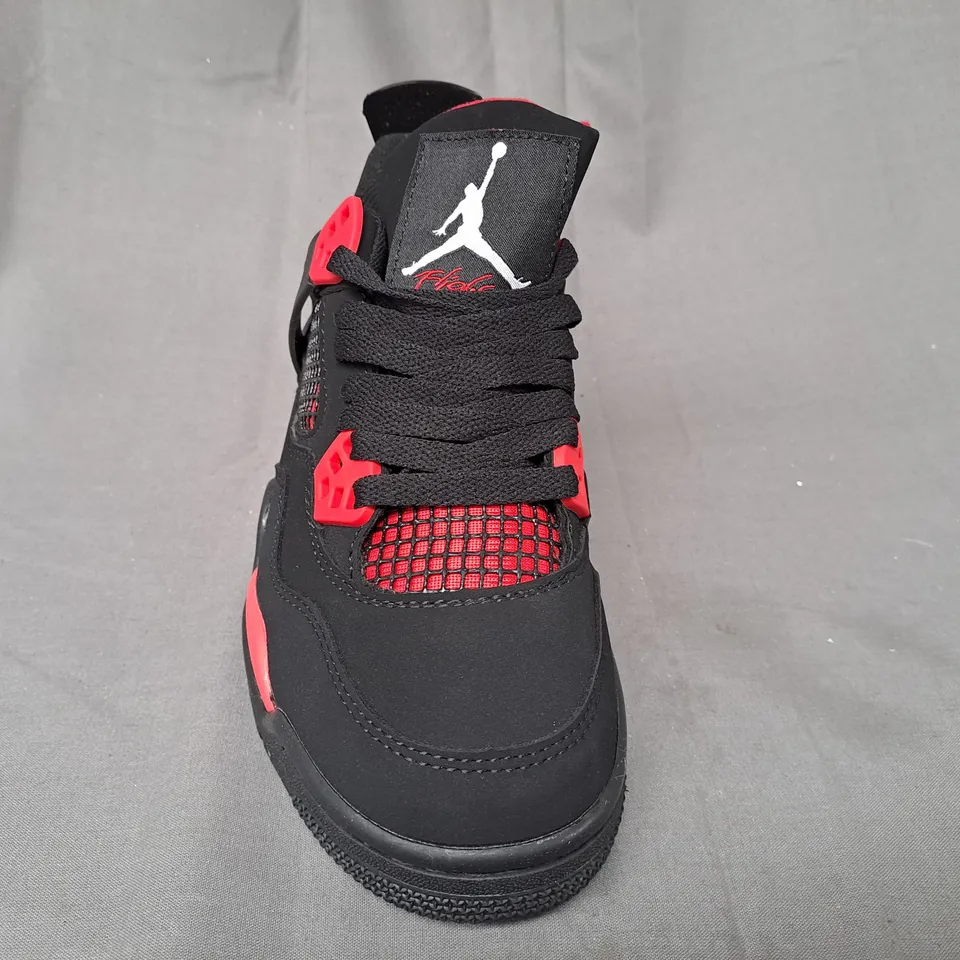 PAIR OF NIKE AIR JORDAN SHOES IN BLACK/RED UK SIZE 3