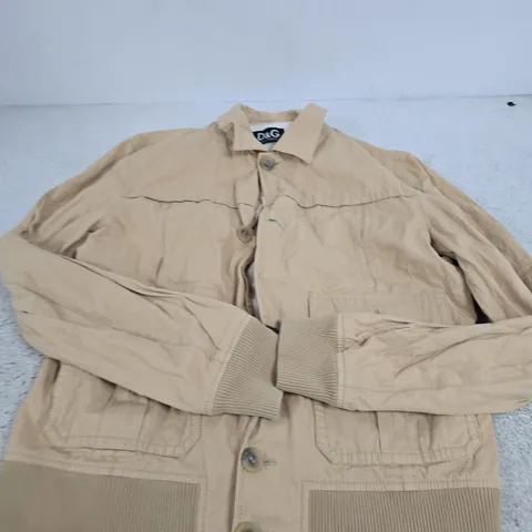 DOLCE & GABBANA MENS BEIGE JACKET – EU54 
