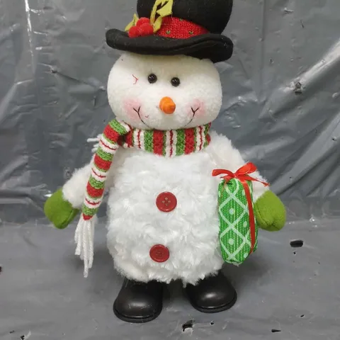 MUSICAL DANCING SNOWMAN CHRISTMAS DECORATION