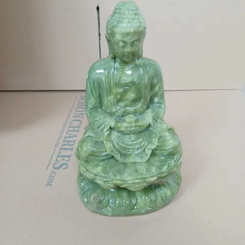  HAND-CRAFTED NATURAL SERPENTINE BUDDHA FIGURINE