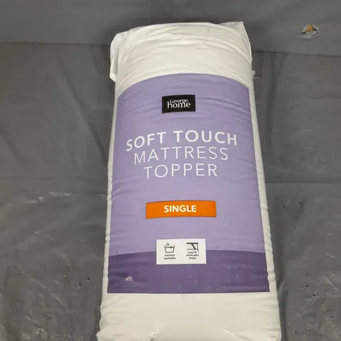 GEORGE HOME SOFT TOUCH MATTRESS TOPPER SINGLE 