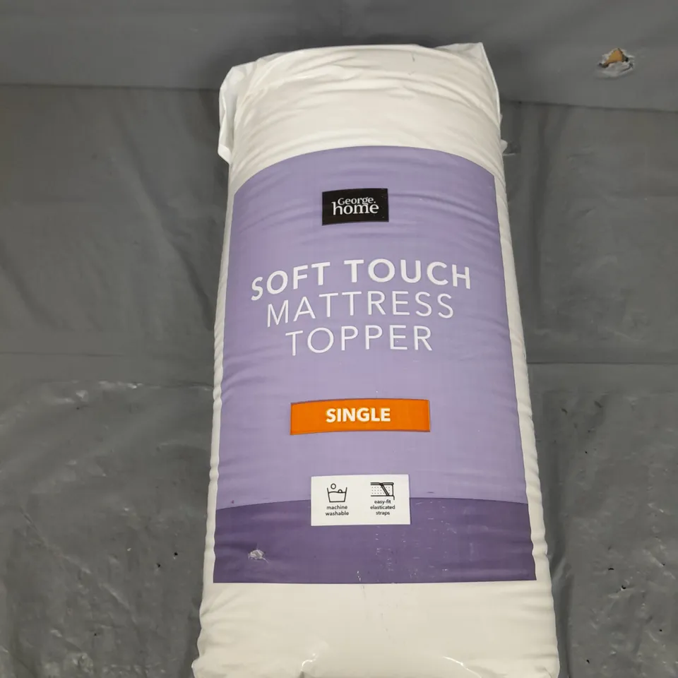 GEORGE HOME SOFT TOUCH MATTRESS TOPPER SINGLE 