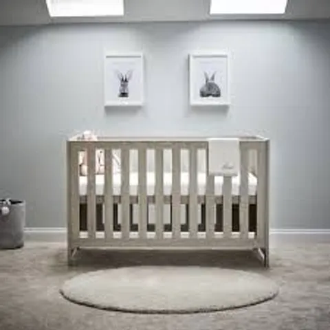 BOXED OBABY NIKA COT BED - GREY WASH (2 BOXES)