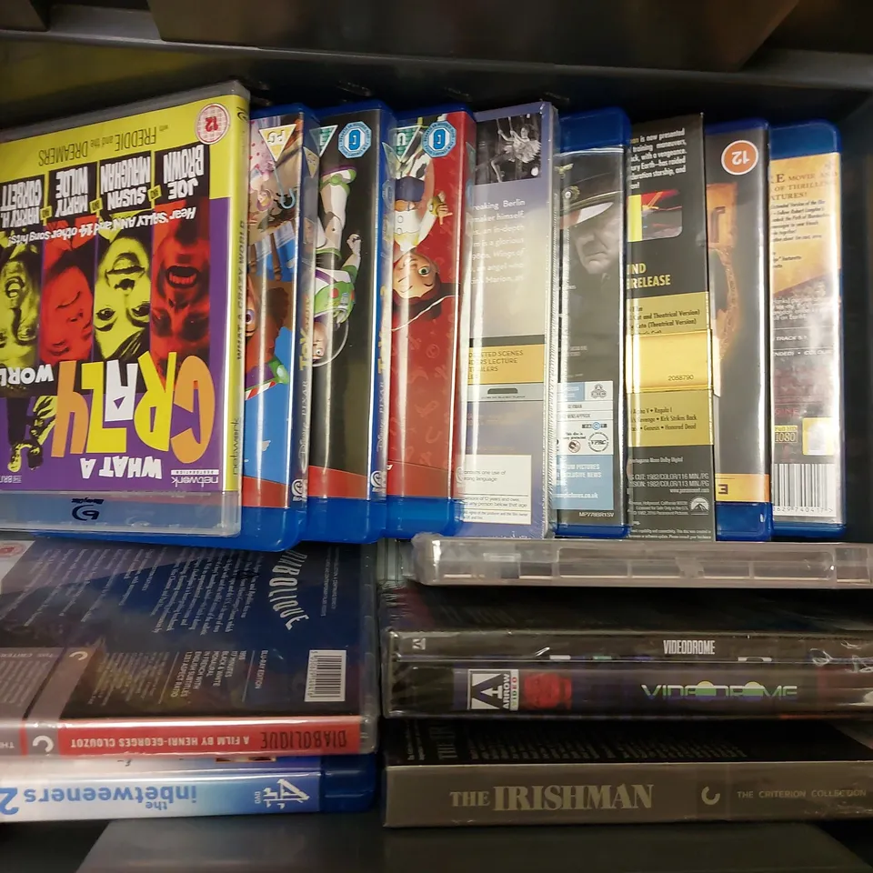 BOX OF APPROX 20 DVDS TO INCLUDE TOY STORY, DOWNFALL, THE INBETWEENERS 2
