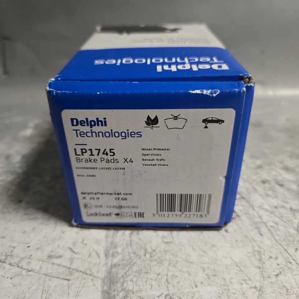 BOXED DELPHI TECHNOLOGIES LP1745 BRAKE PADS SET 