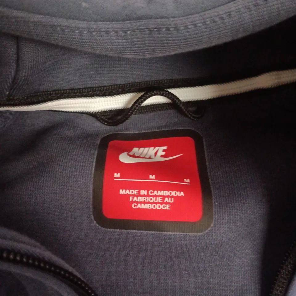 NIKE MEN'S ZIP HOODIE JACKET – NAVY/GRAY, UK M (M)