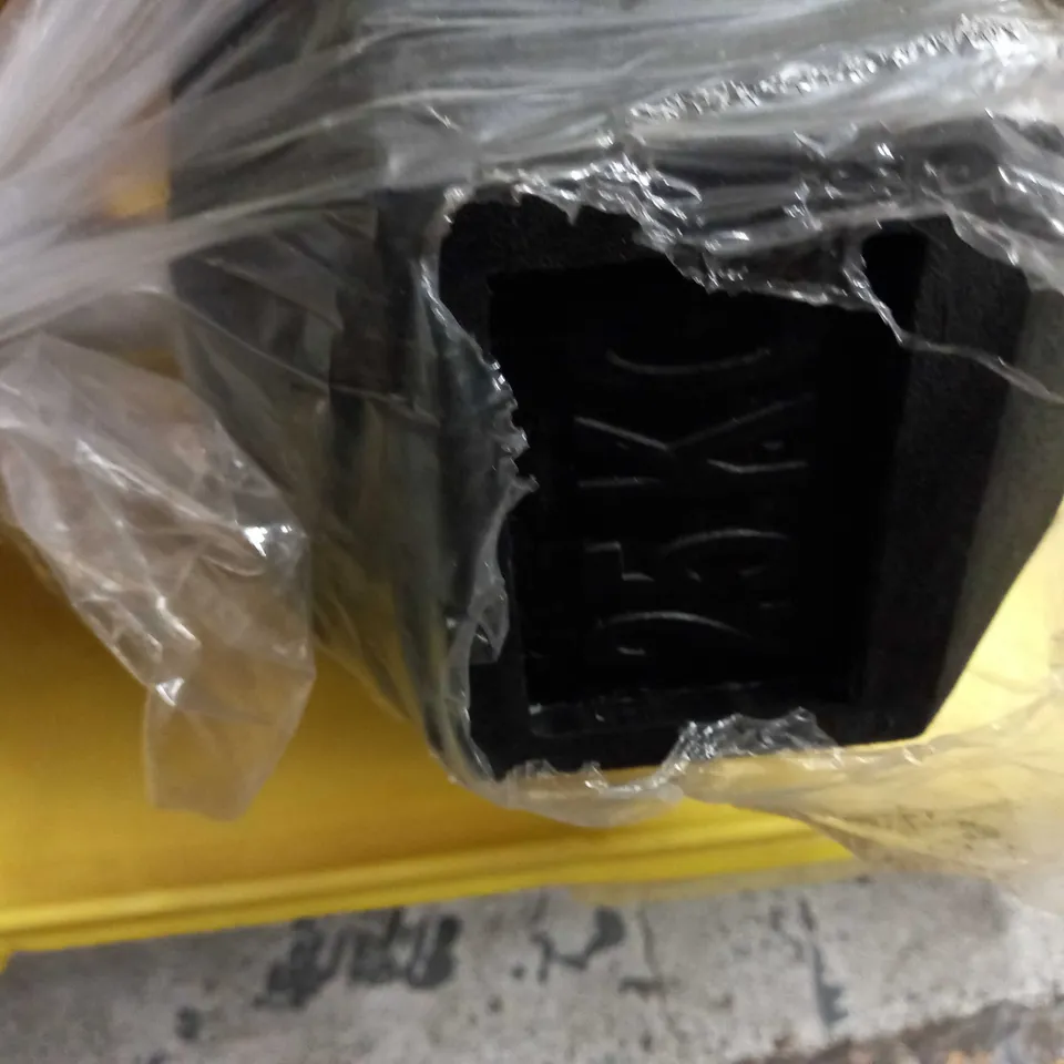 DESIGNER 25KG BLACK FITNESS WEIGHT