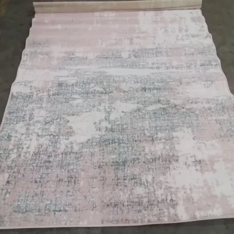 BOUCHER LIGHT PINK/WHITE/GREY 160×230CM AREA RUG