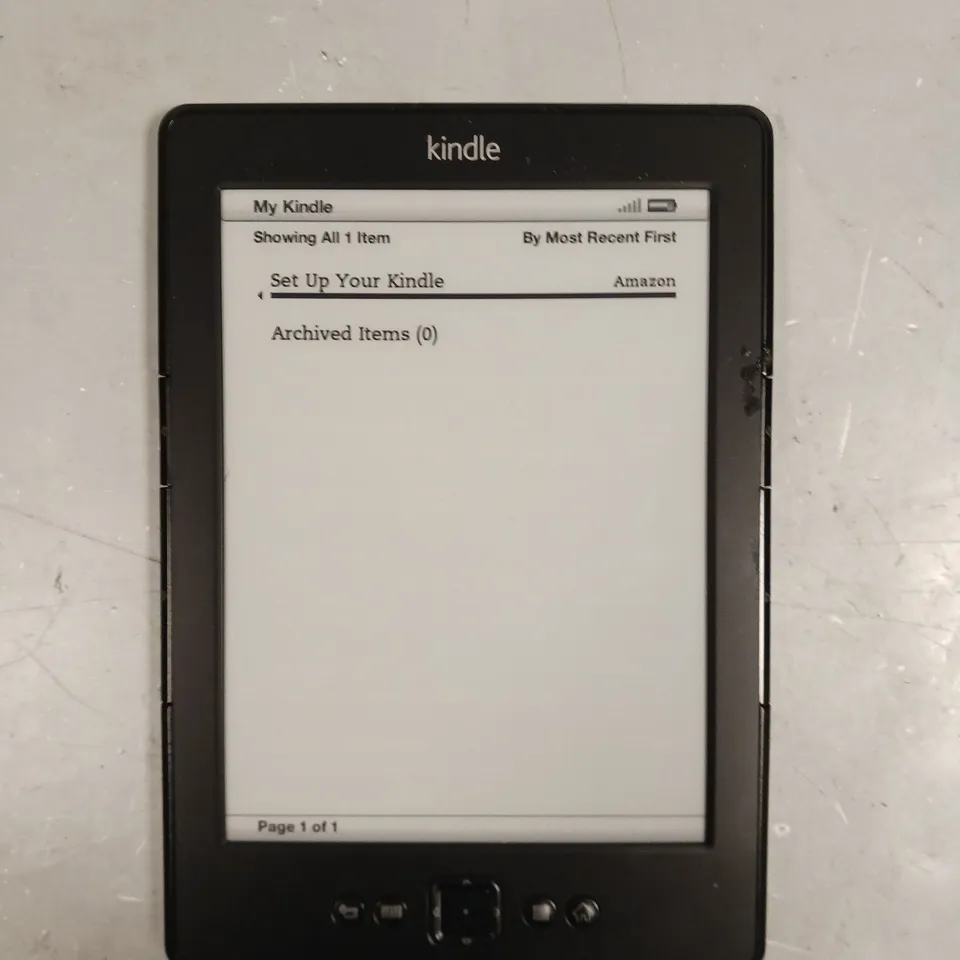 AMAZON KINDLE D01100 E-READER 
