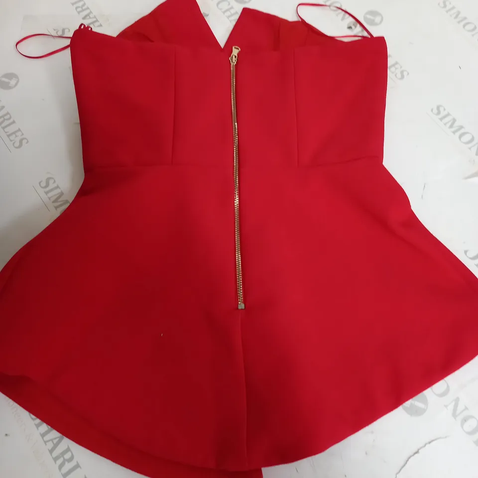 RIVER ILAND RED MINI DRESS - 8 