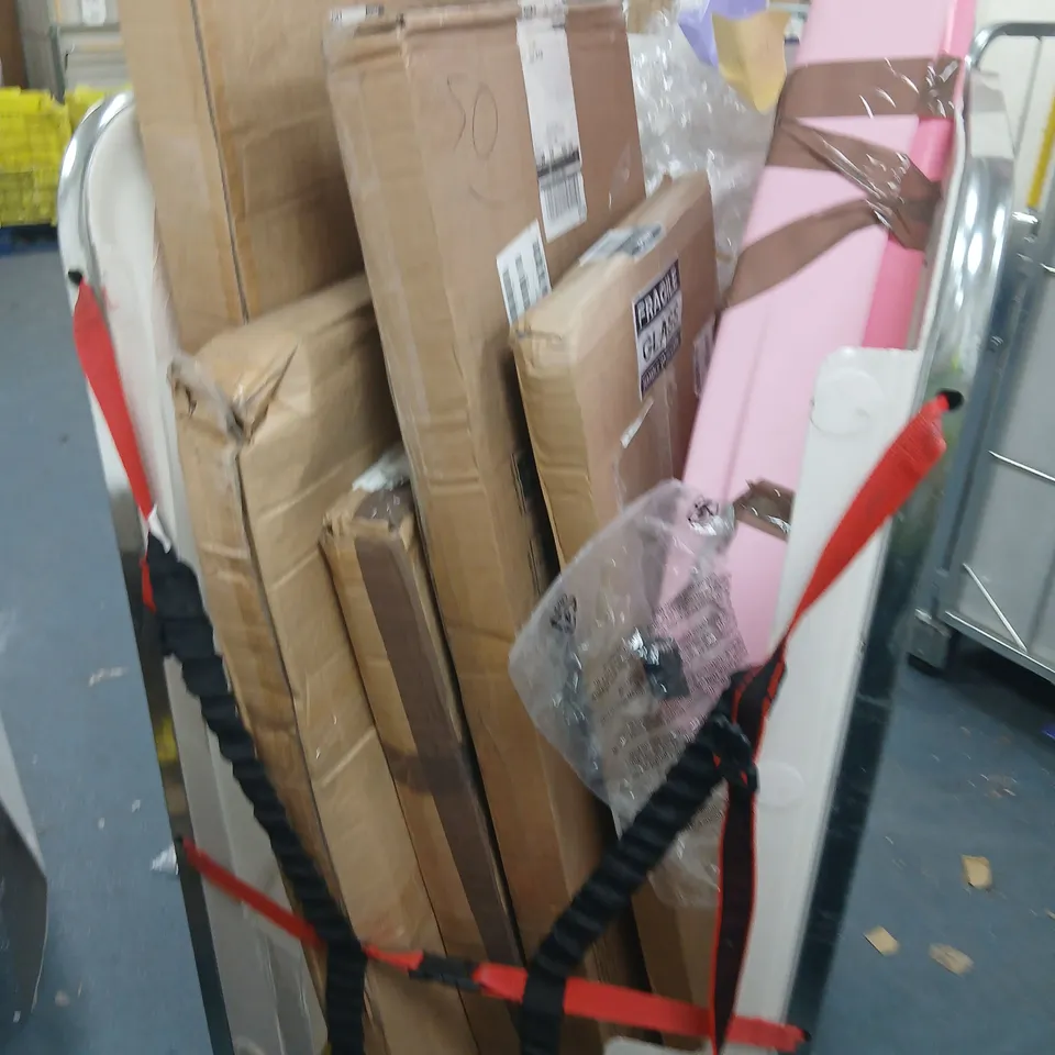 SIX ASSORTED PRODUCTS TO INCLUDE; DAMAGED MIRRORS AND PALPLAY SLIDE