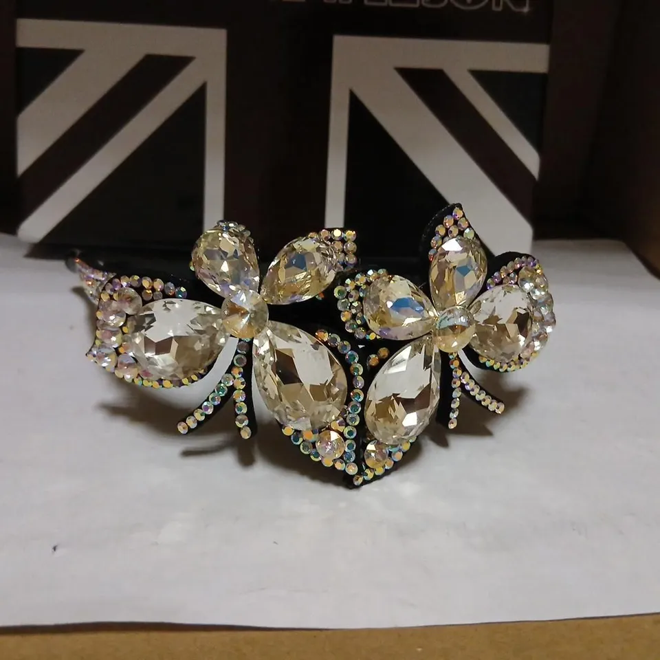 BUTLER & WILSON DOUBLE BUTTERFLY HEADBAND 