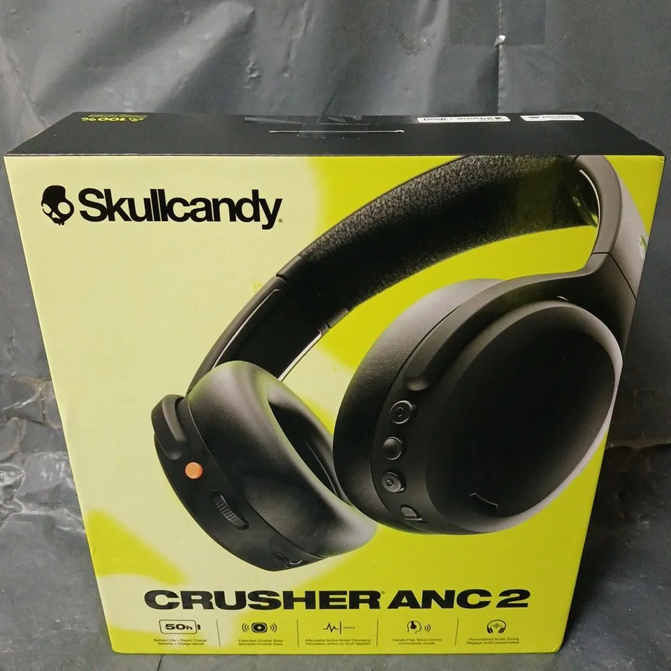 BOXED SKULLCANDY CRUSHER ANC 2 SENSORY BASS HEADPHONES WITH ACTIVE NOISE CANCELLING