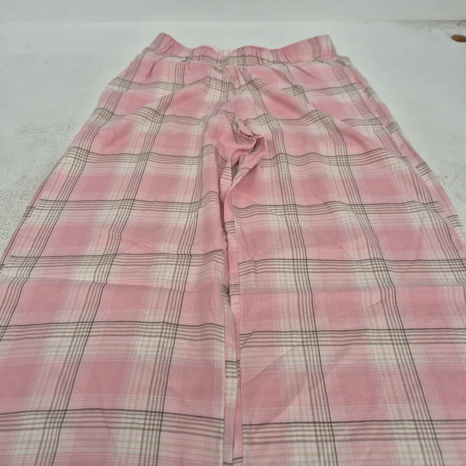HOLLISTER PINK PLAID LOUNGE PANTS – XS