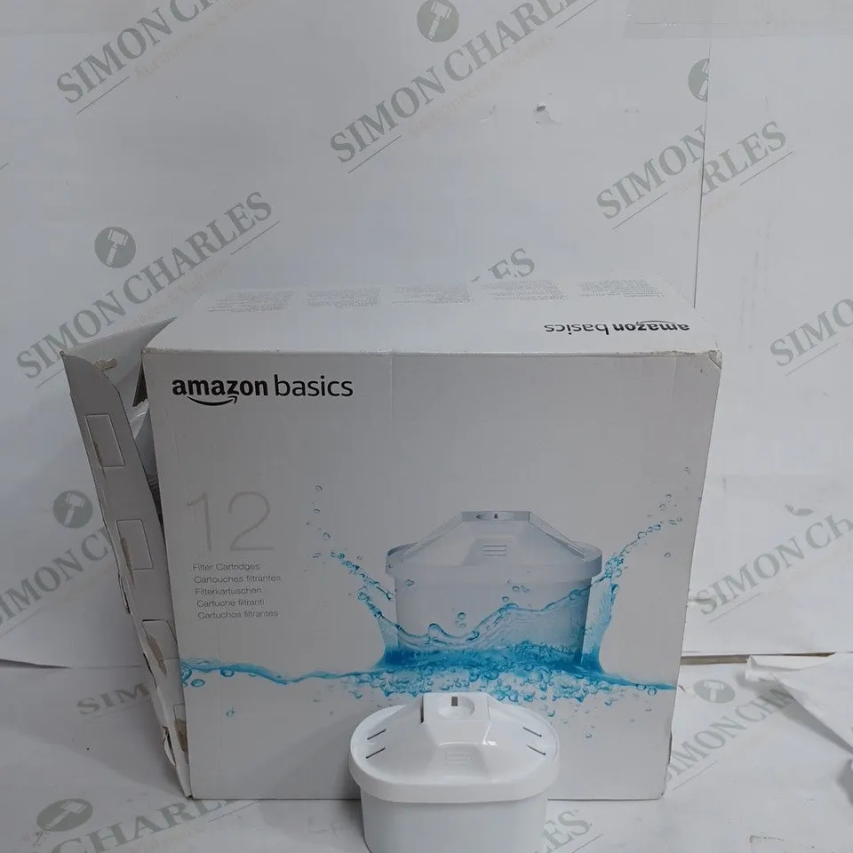 BOX OF APPROX 12 AMAZON BASICS WATER FILTER CARTRIDGES