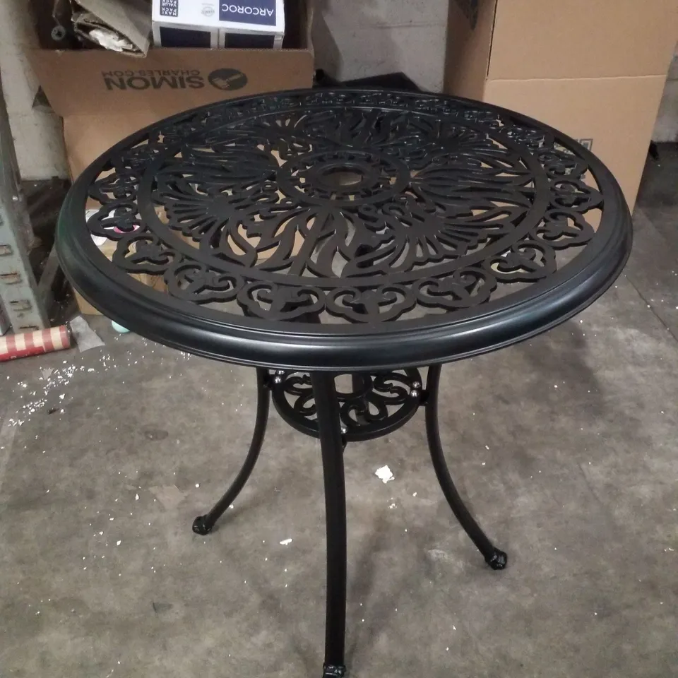 68CM DIA × 73CM H ROUND PATIO DINING TABLE OUTDOOR GARDEN BISTRO TABLE