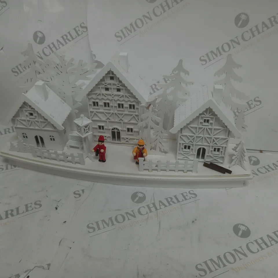 WHITE WOOD LIT VILLAGE SCENE RRP £34.99