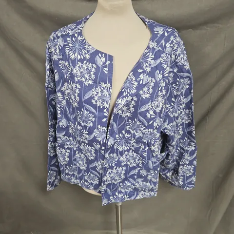 SEASALT CORNWALL COUNTRY LANE JACKET IN AGAPANTHUS LINO LUPIN SIZE 26-28