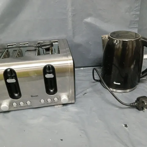 SWAN KETTLE & TOASTER 4-SLICE TWIN PACK