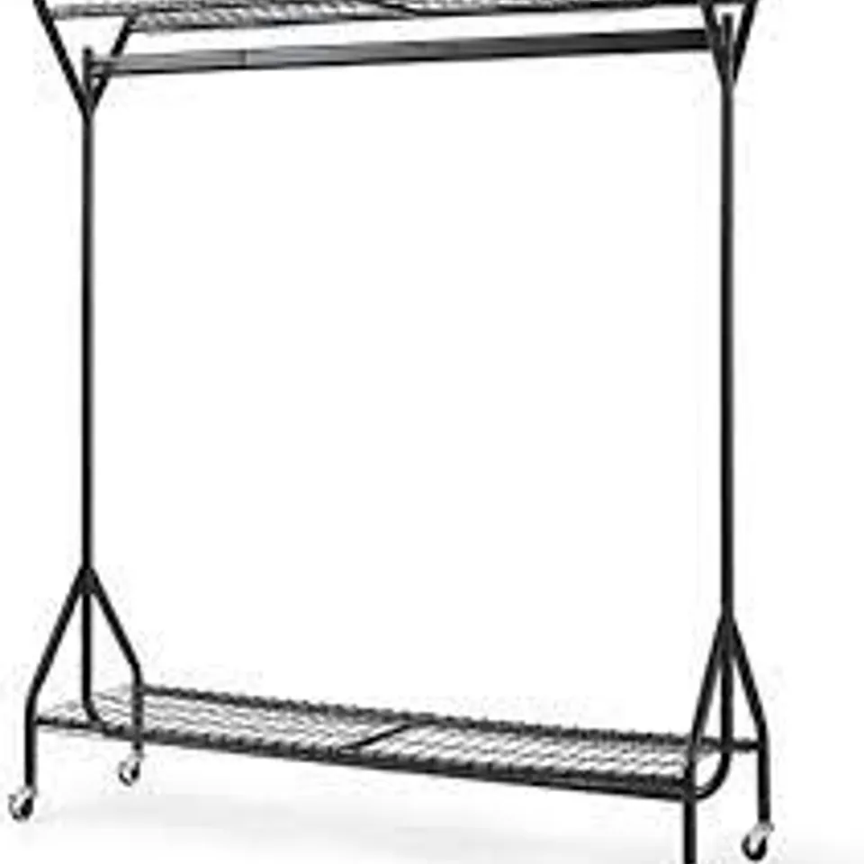 BOXED 120CM ROLLING CLOTHES RACKS