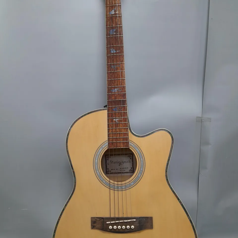 MARTIN SMITH W-401E-N ELECTRO-ACOUSTIC GUITAR - collection only
