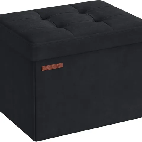 BOXED SONGMICS BENCH WITH STORAGE SPACE, FOLDING STORAGE BOX WITH LID