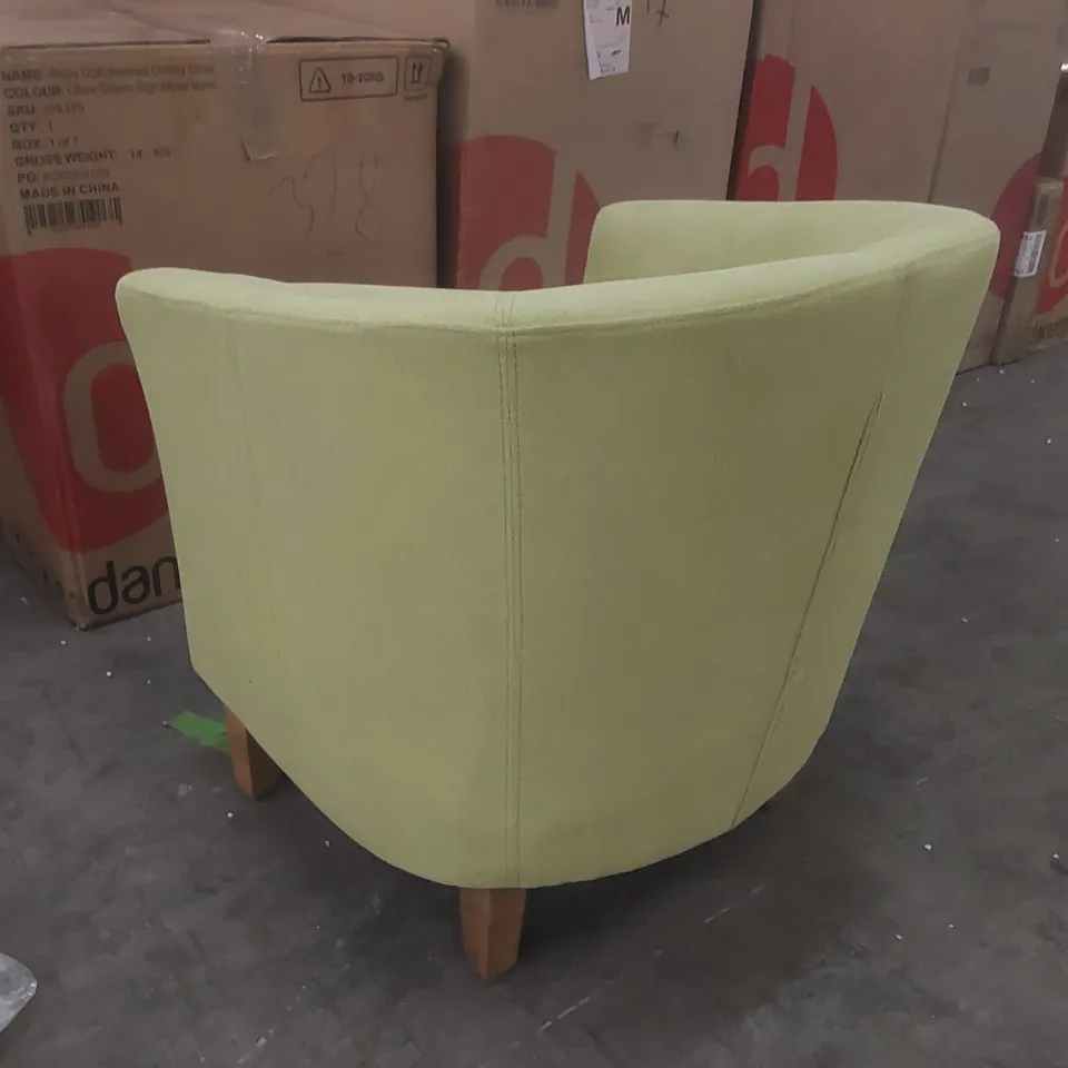 DESIGNER FABRIC UPHOLSTERED TUB CHAIR 