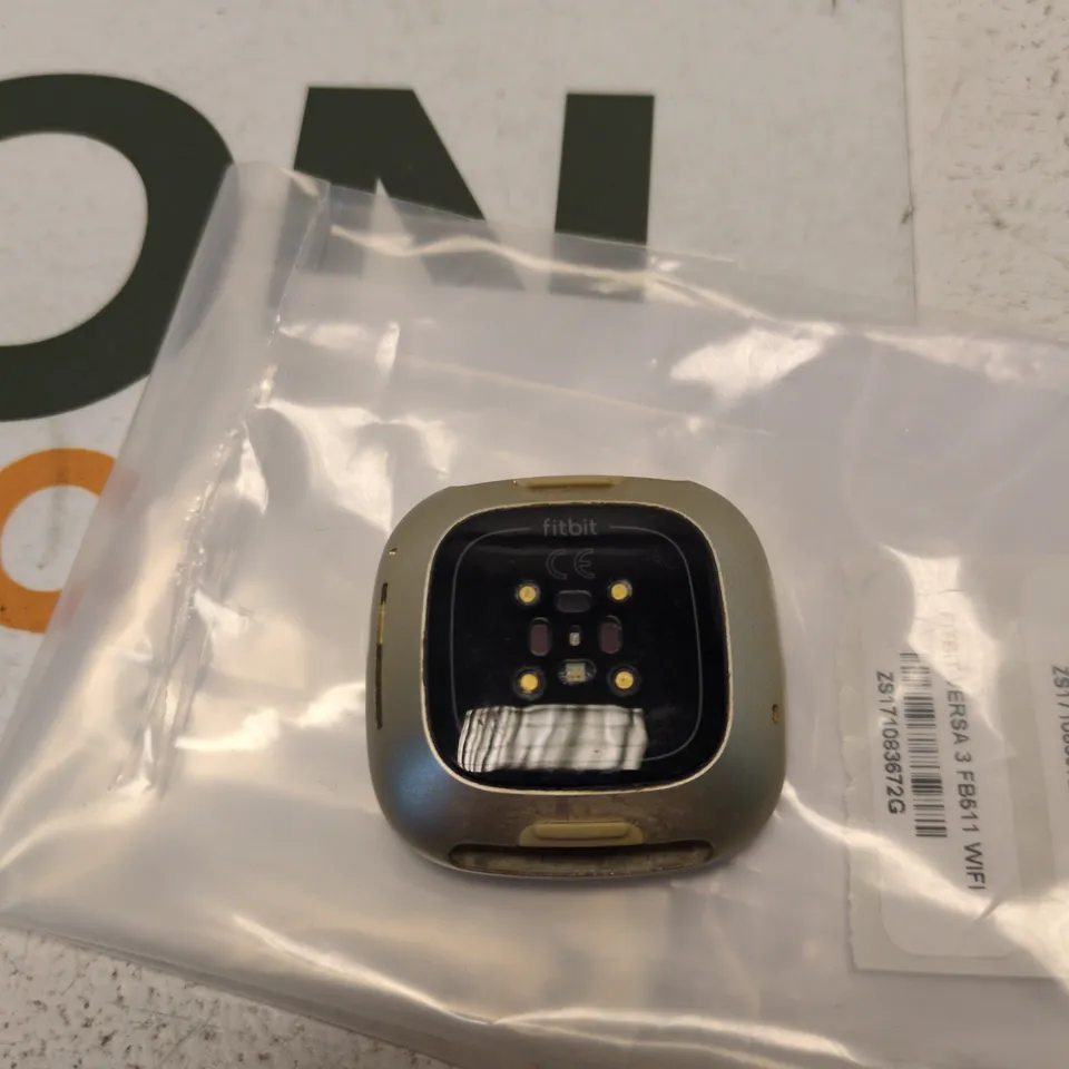 FITBIT VERSA 3 SMARTWATCH – GOLD (NO STRAP)