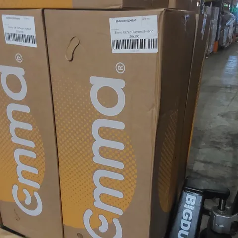 BRAND NEW BOXED EMMA UK V2 DIAMOND HYBRID 150 x 200CM KING SIZE MATTRESS 