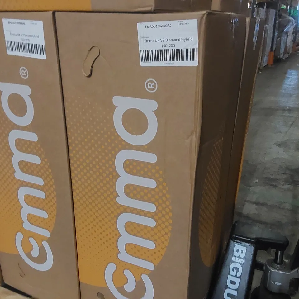 BRAND NEW BOXED EMMA UK V2 DIAMOND HYBRID 150 x 200CM KING SIZE MATTRESS 