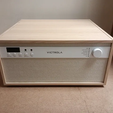 VICTROLA CENTURY 8-IN-1 MUSIC CENTER – WOODEN CONSOLE