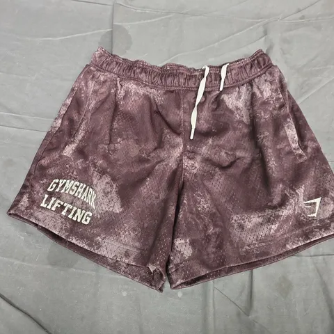 GYMSHARK LIFTING MESH 5" SHORTS β BROWN β SIZE M (REGULAR FIT)
