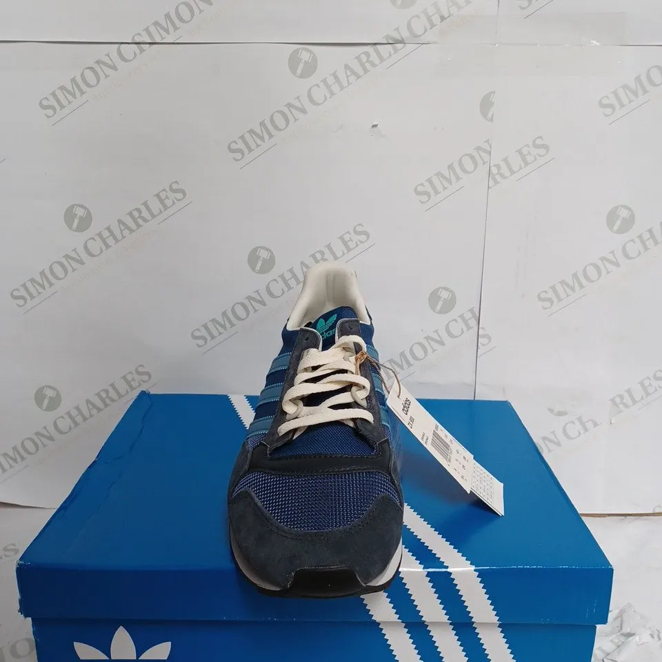 ADIDAS ORIGINALS ZX 500 TRAINERS IN DARK NAVY & BLUE - UK 9 