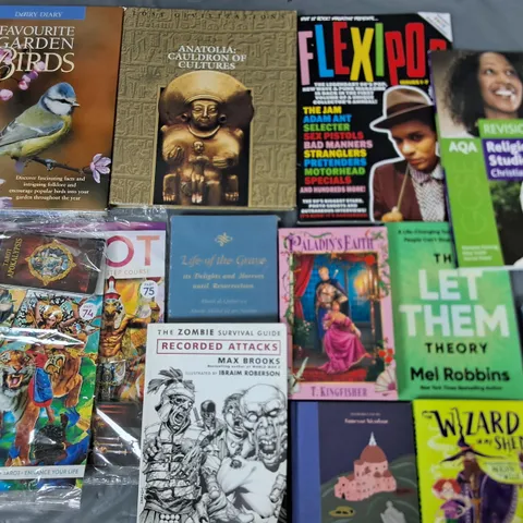 LARGE QUANTITY OF ASSORTED BOOKS TO INCLUDE NOVELS, KIDS AND REFRENCE BOOKS
