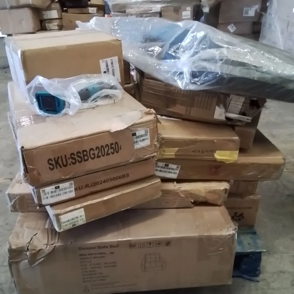 PALLET CONTAINING VARIOUS ASSORTED BOXED HOUSEHOLD ITEMS 